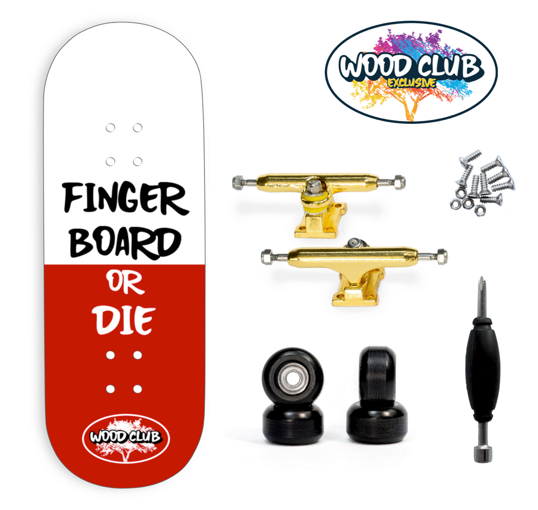 WoodClub EXCLUSIVE Fingerboard de 34mm - "FB OR DIE"