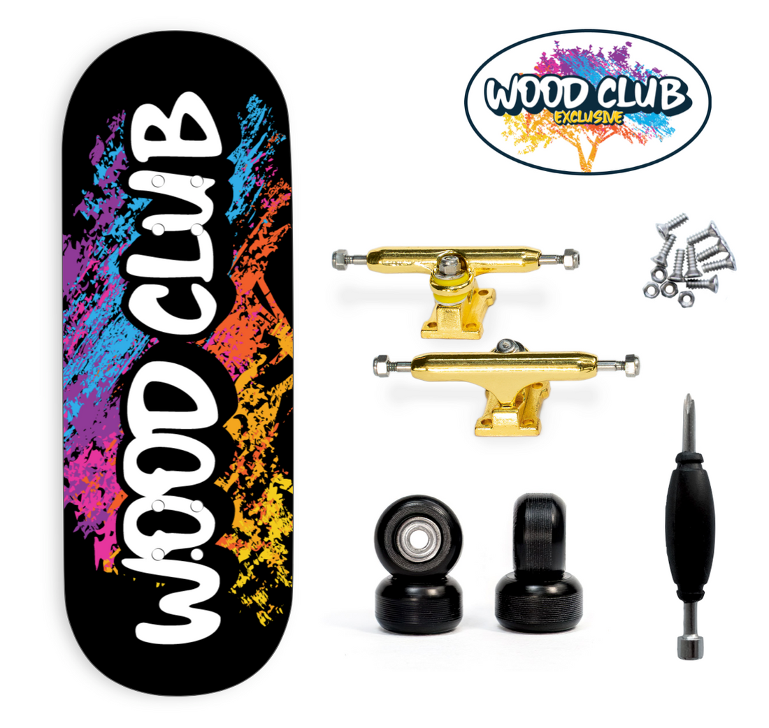 WoodClub EXCLUSIVE Fingerboard de 32mm - "LOGO BLACK"