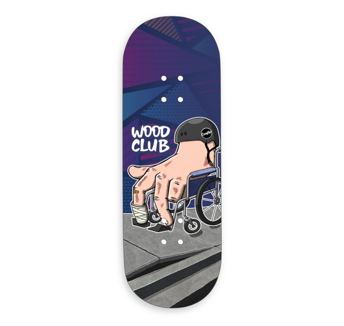 WoodClub EXCLUSIVE Deck en bois de 36mm - "WHEELCHAIR"