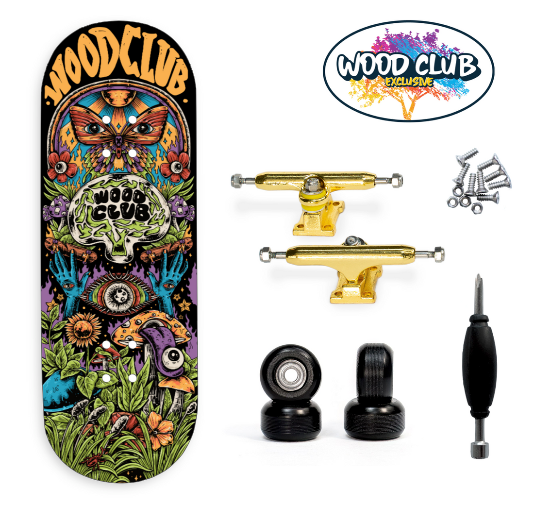 WoodClub EXCLUSIVE Fingerboard de 32mm - "TREE OF GLORY"
