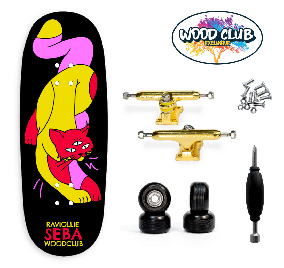 WoodClub EXCLUSIVE Fingerboard de 35mm - "SEBAFSK8 ETHEREAL"