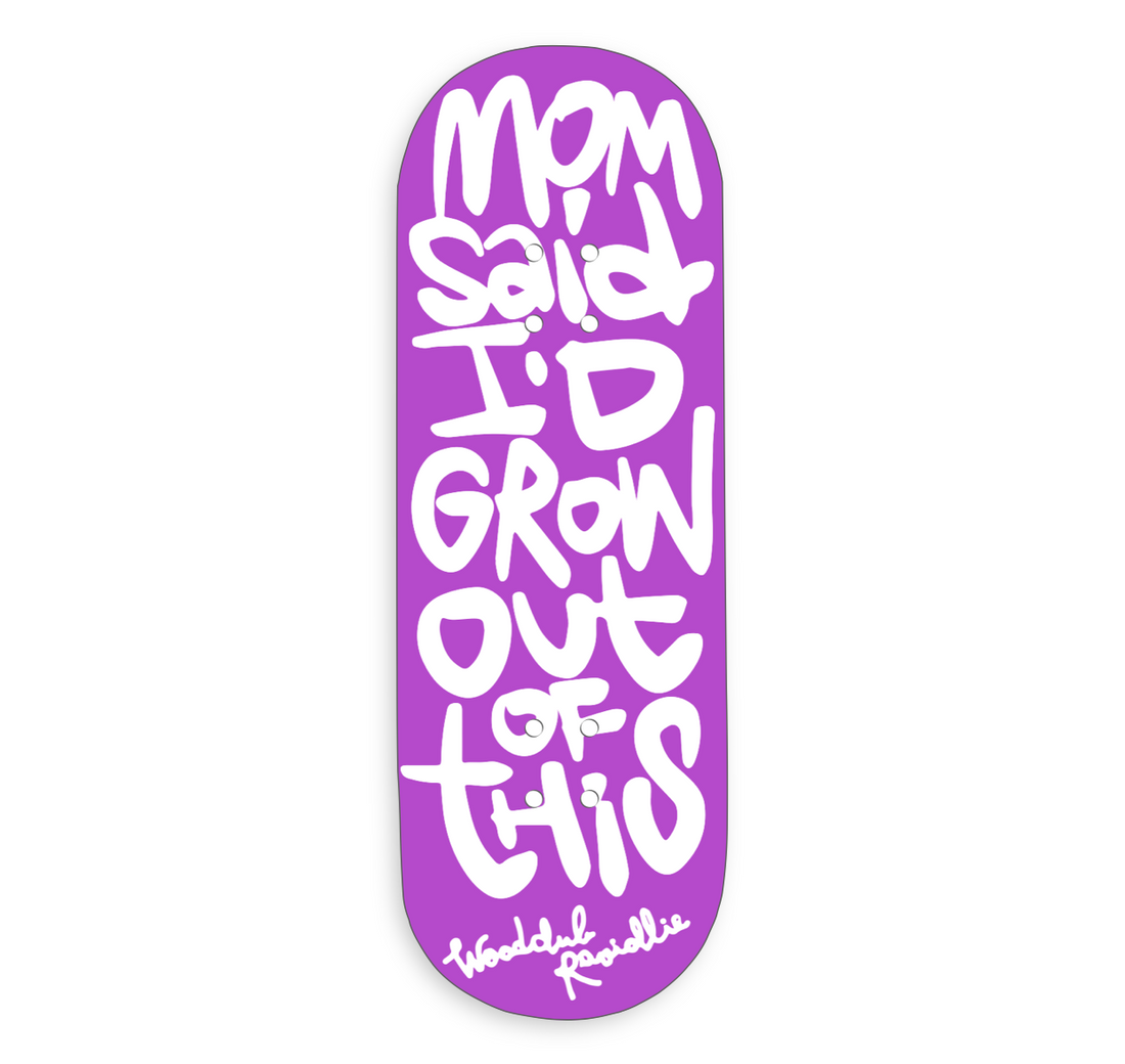 WoodClub EXCLUSIVE Deck en bois de 32mm - "MOM SAID"