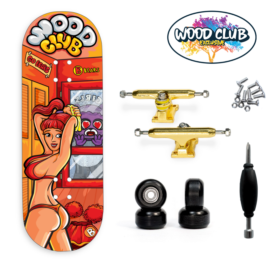 WoodClub EXCLUSIVE Fingerboard de 34mm - "CHANGING ROOM"
