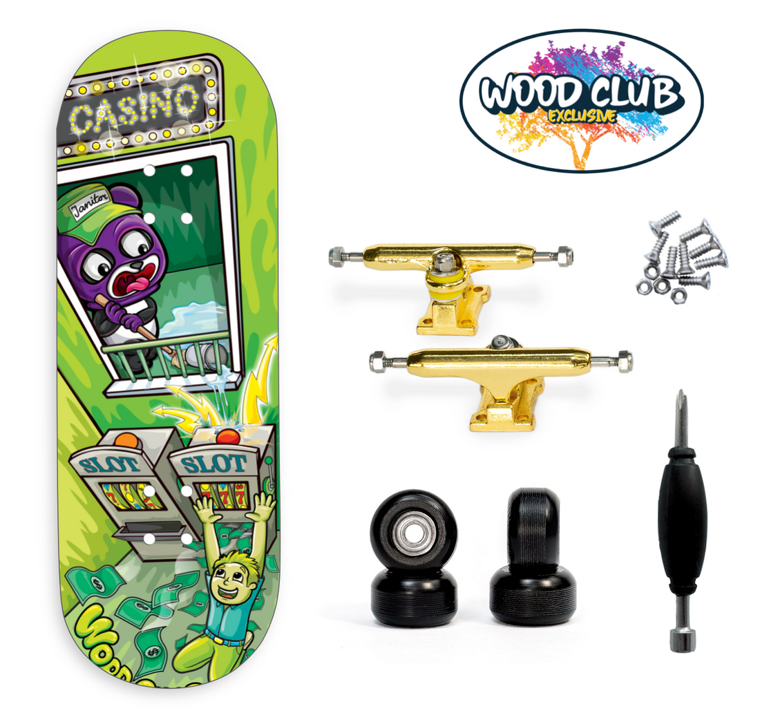 WoodClub EXCLUSIVE Fingerboard de 32mm - "LUCKY DAY"
