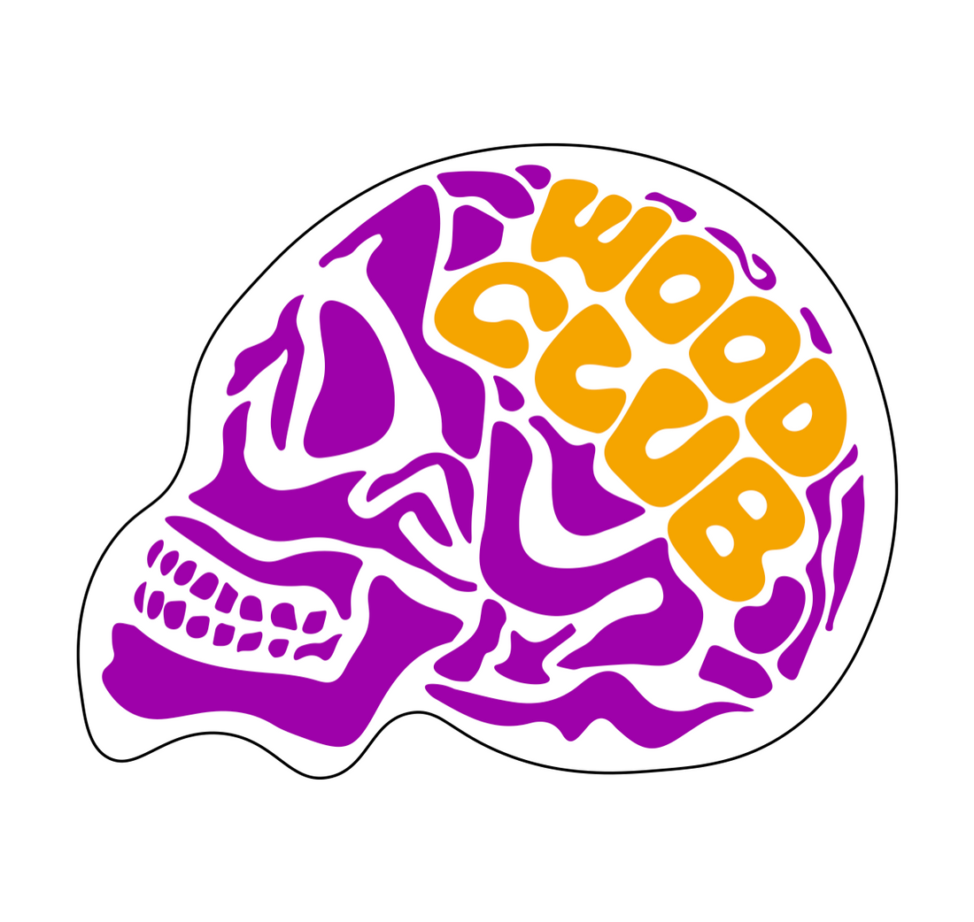 Autocollant WoodClub "Purple Head"