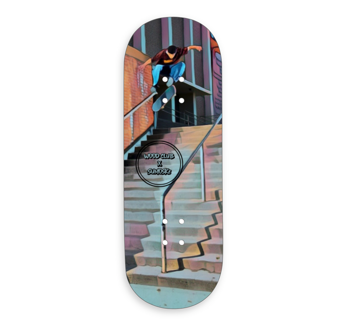 WoodClub EXCLUSIVE Deck en bois de 32mm - "SUMOSK8"