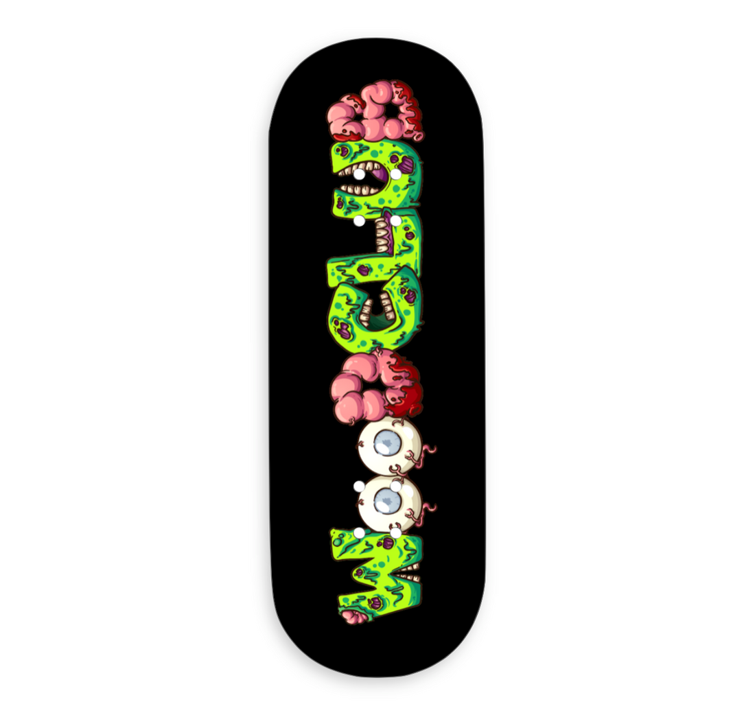 WoodClub EXCLUSIVE Deck en bois de 32mm - "ZOMBIE LOGO"