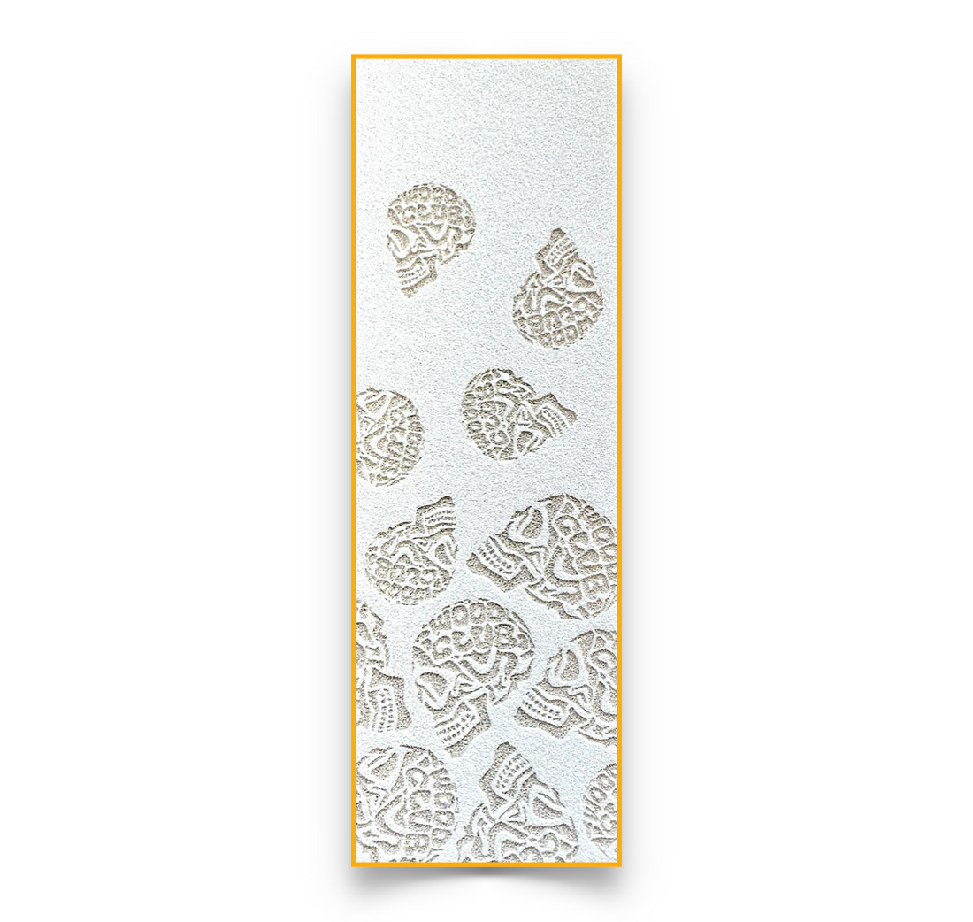 Grip en mousse EXCLUSIVE 1 pièce Blanc- "Falling Skulls"