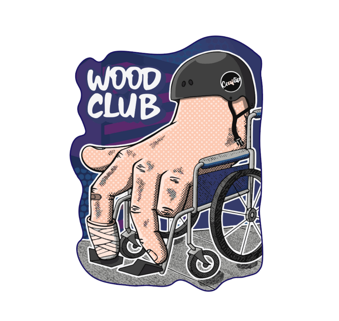 Autocollant WoodClub "WHEELCHAIR"