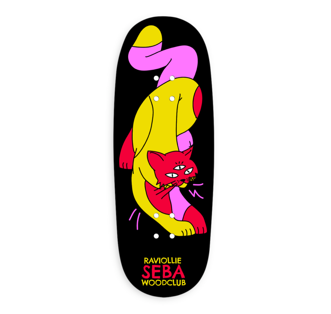 WoodClub EXCLUSIVE Deck en bois de 35mm - "SEBAFSK8 ETHEREAL"