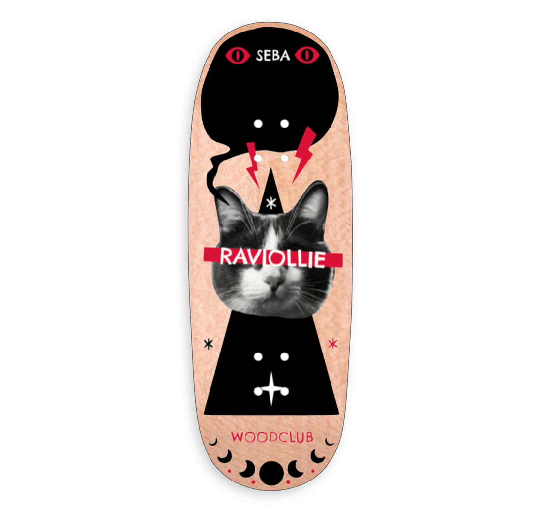 WoodClub EXCLUSIVE Deck en bois de 35mm - "SEBAFSK8 CAT"