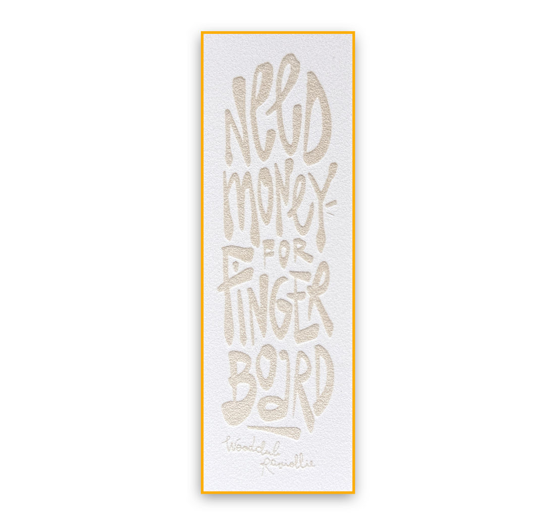 Grip en mousse EXCLUSIVE 1 pièce Blanc- "Need Money"