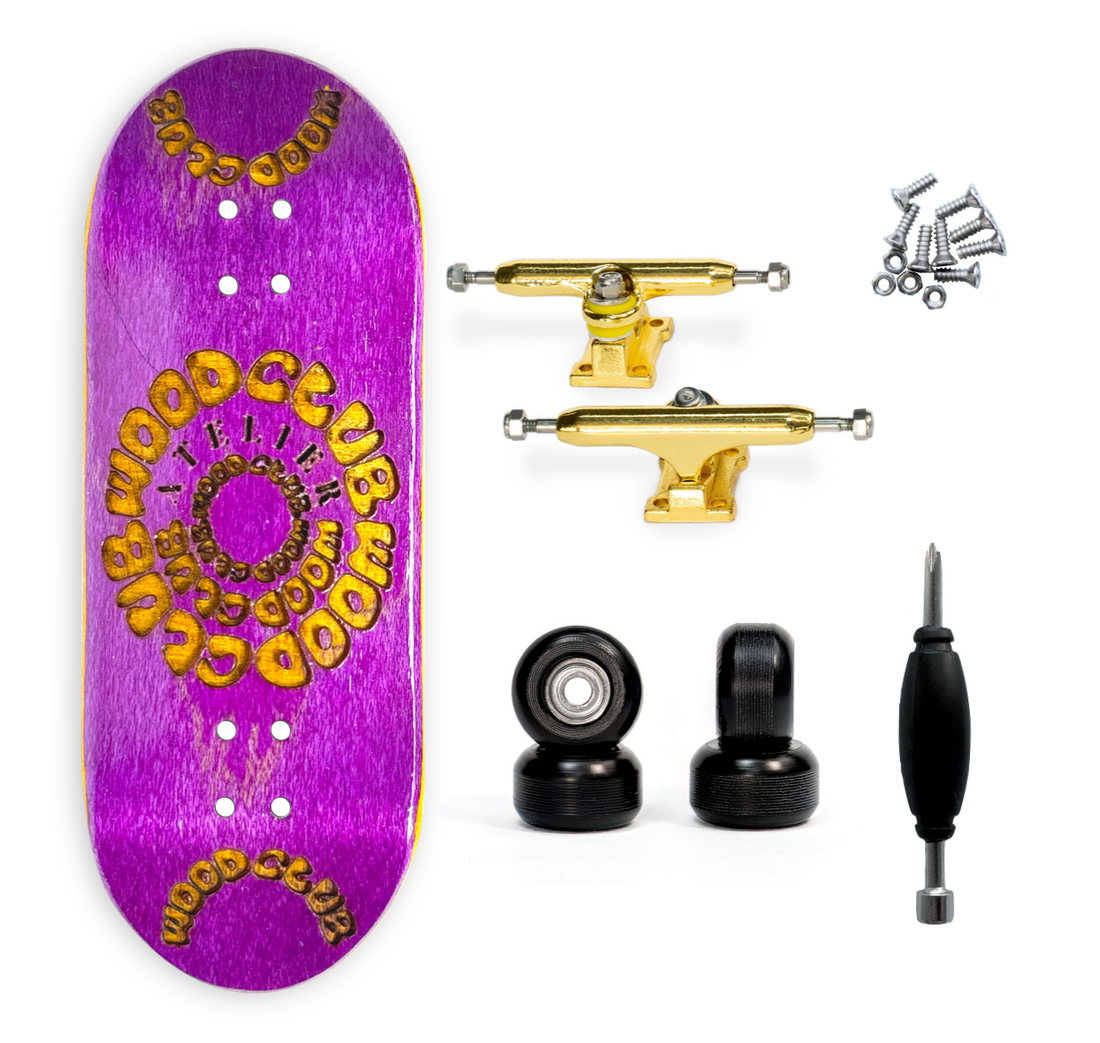WoodClub ATELIER Fingerboard de 33,7mm - "Phantom Purple"