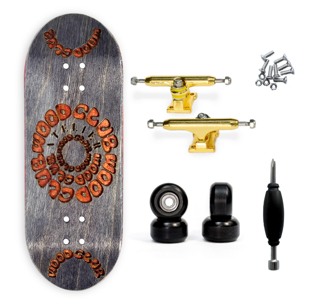 WoodClub ATELIER Fingerboard de 33,7mm - "Lunar Black"