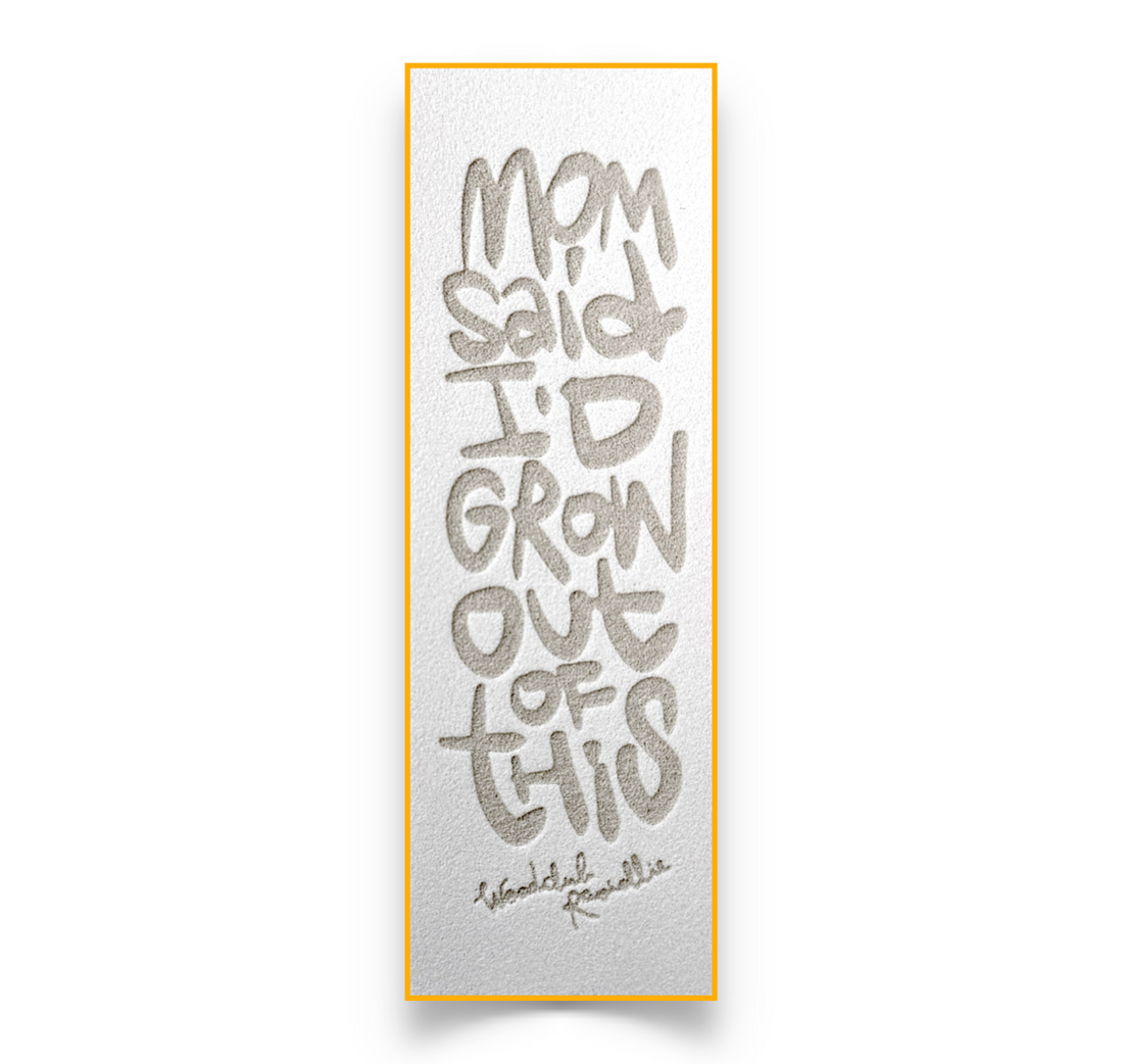 Grip en mousse EXCLUSIVE 1 pièce Blanc- "MOM SAID"