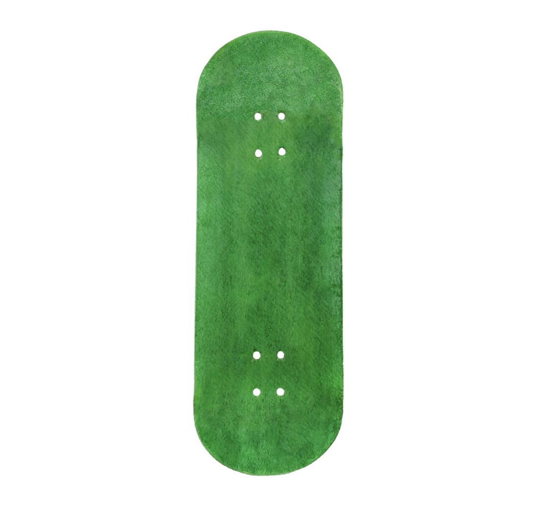 WoodClub Drevená doska 34mm - Zelená - Drevené Fingerboardy