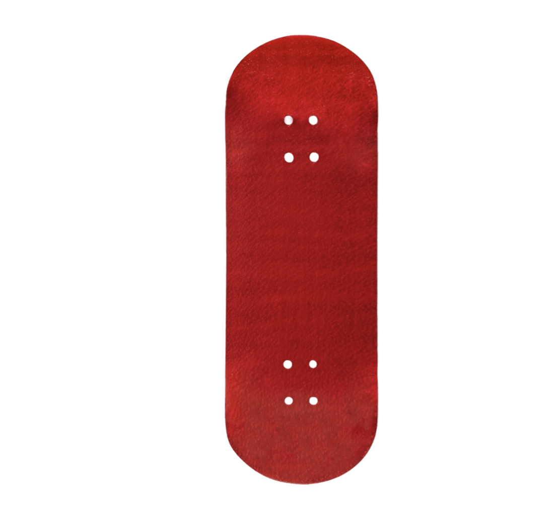 WoodClub Drevená doska 34mm - Červená - Drevené Fingerboardy