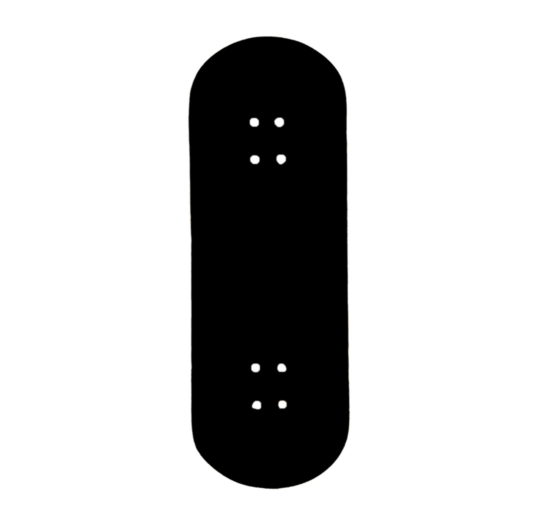 WoodClub Drevená doska 32mm - Čierna - Drevené Fingerboardy