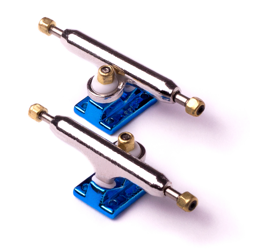 WoodClub Trucks ELITE de 32mm - Argent/Bleu