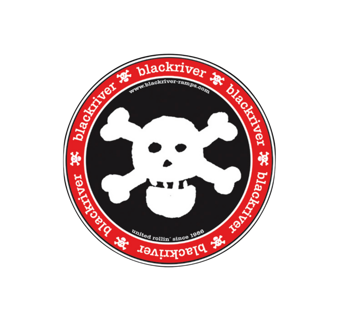 Autocollant Blackriver S "Blackriver Skull"