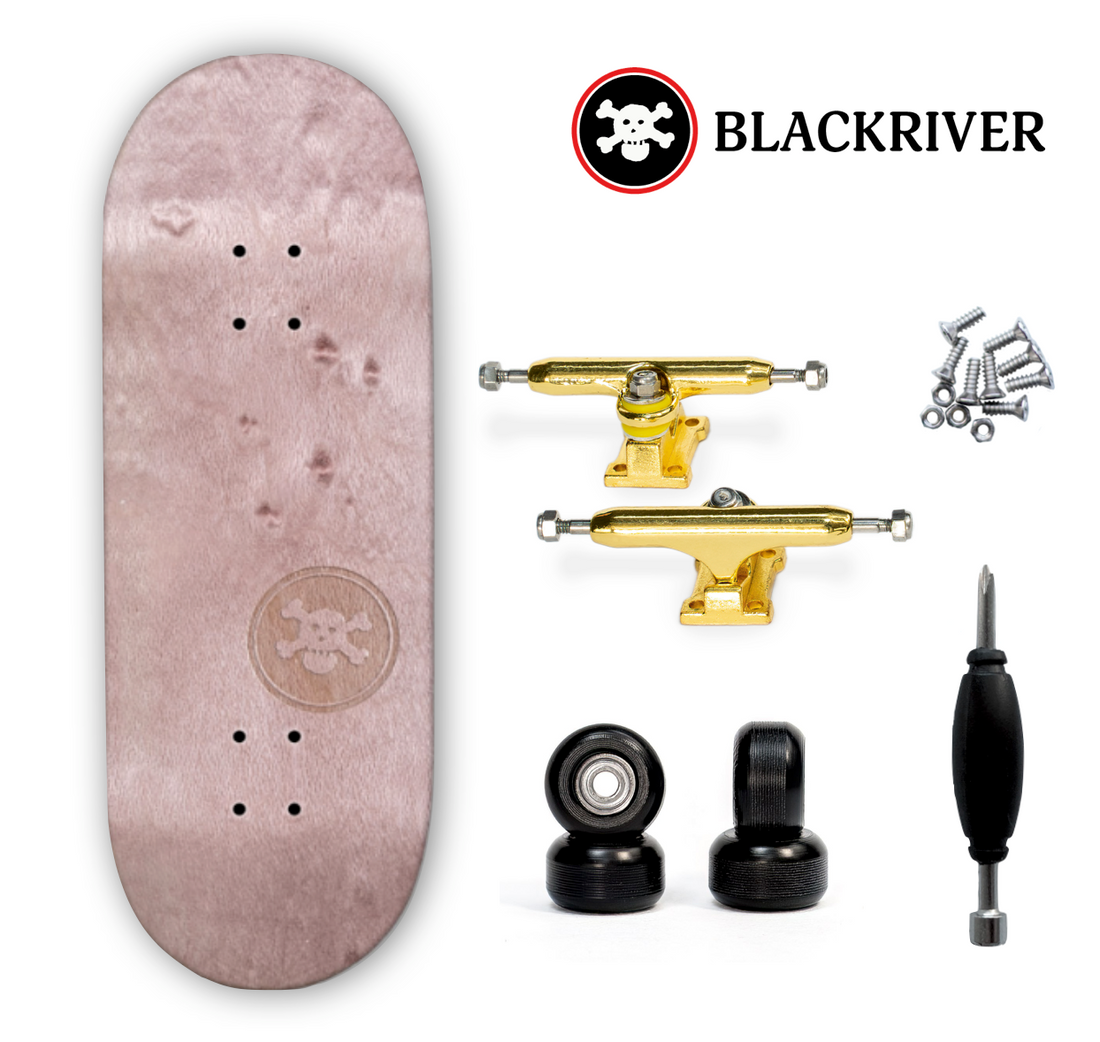 Blackriver Fingerboard de 33,3mm - "BR Mini Logo" X-Wide Rose