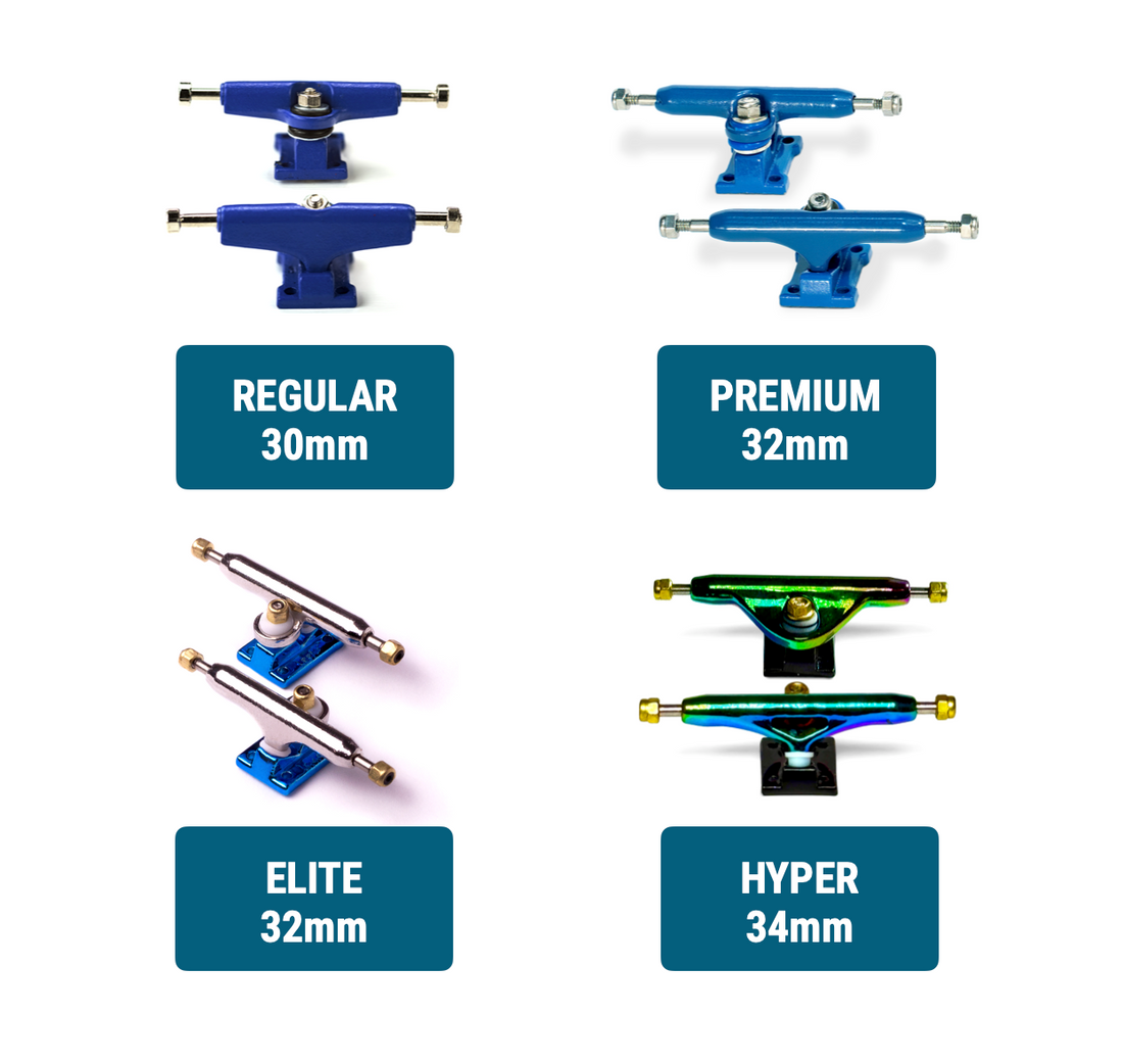 WoodClub Fingerboard en bois de 32mm - Blanc