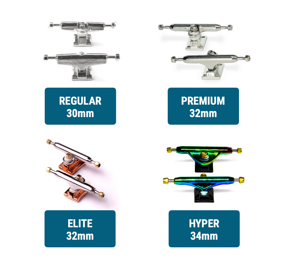 WoodClub Fingerboard en bois de 32mm - "Black Pop"