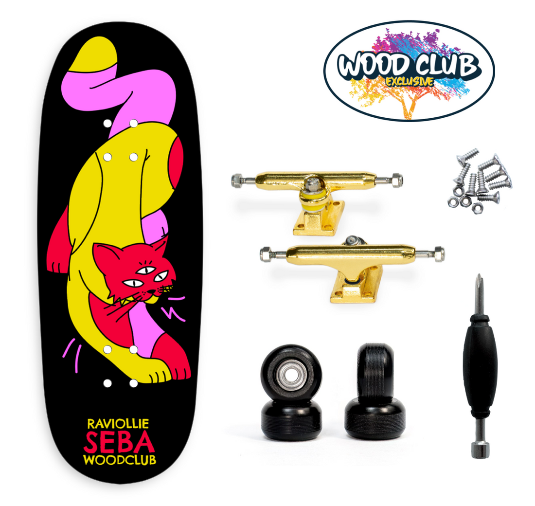 WoodClub EXCLUSIVE Fingerboard de 35mm - "SEBAFSK8 ETHEREAL"