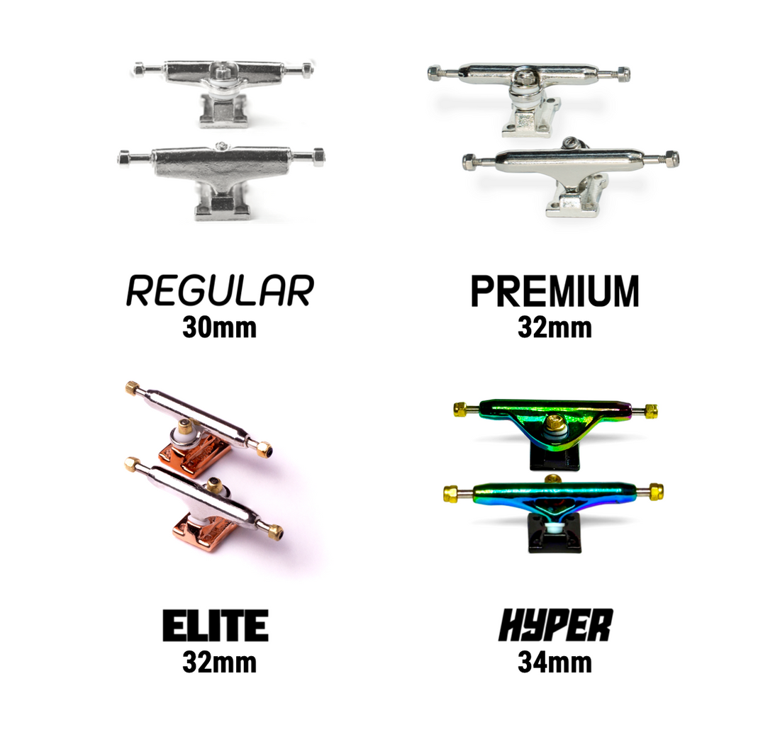 WoodClub Fingerboard en bois de 32mm - Noir