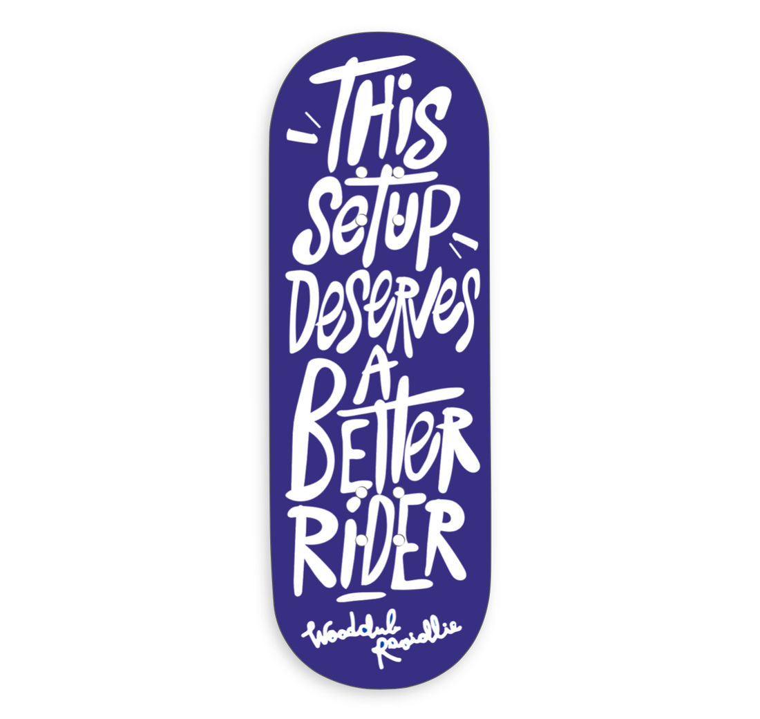 WoodClub EXCLUSIVE Deck en bois de 32mm - "BETTER RIDER"