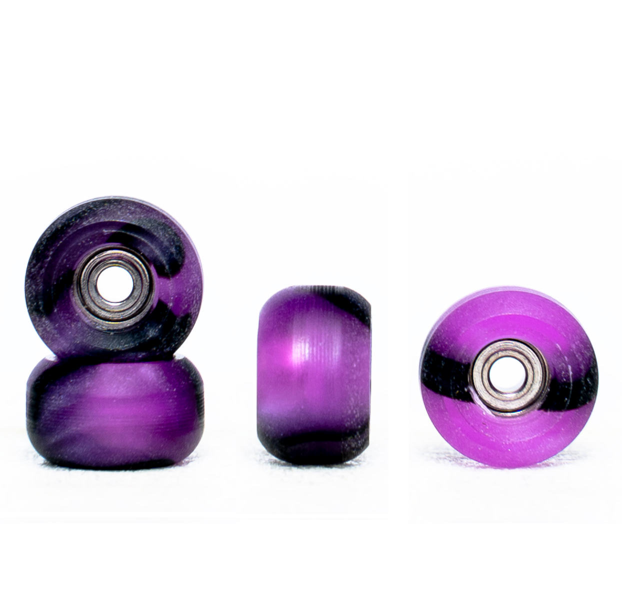 WoodClub Roues CRAZY COLOR - Noir/Violet – FingerboardsEnBois.fr